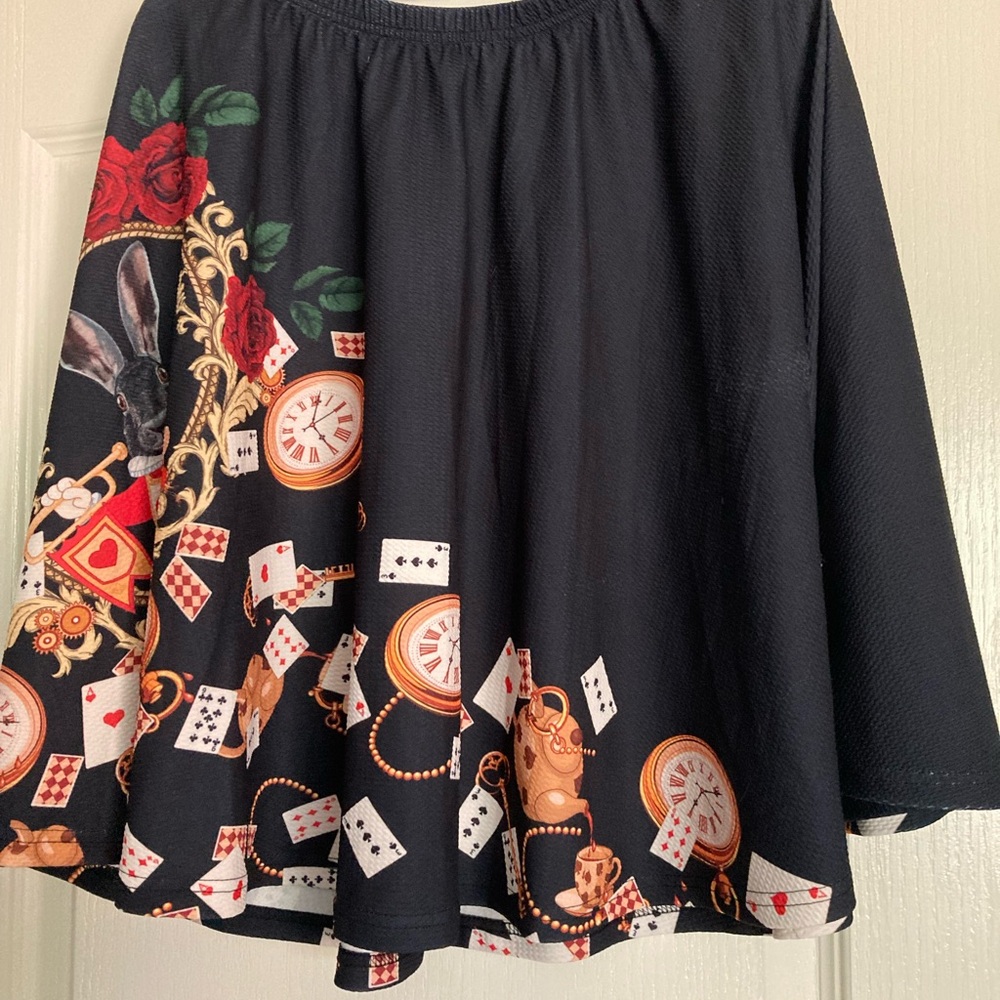 Alice in Wonderland Skater Skirt-large
